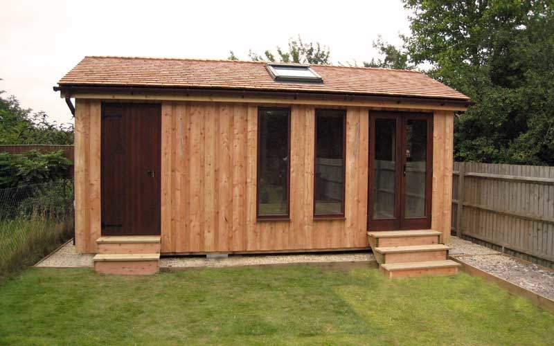 Garden Office with Shed