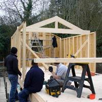 Timber frame garden office